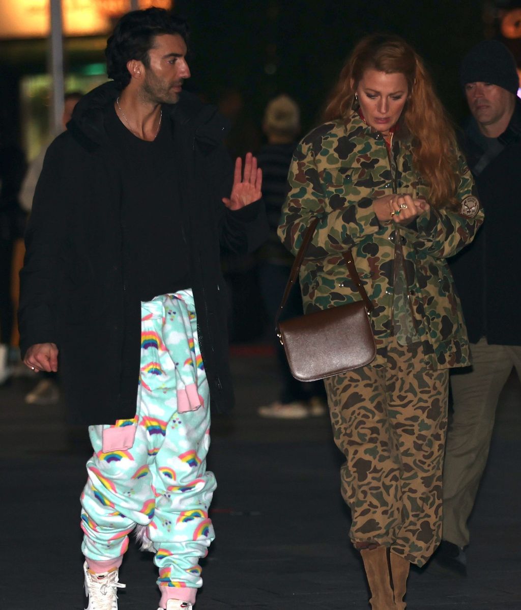 Justin Baldoni y Blake Lively durante la grabación de 'Romper el círculo'