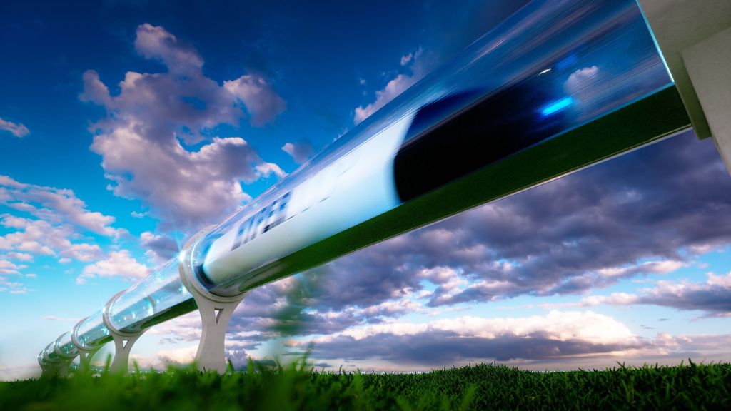 Transporte hyperloop.