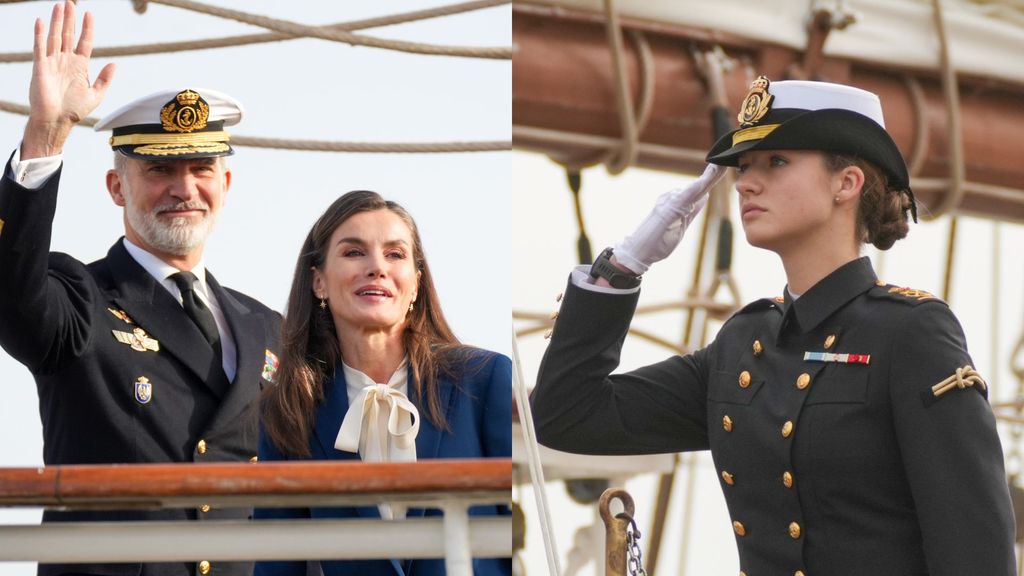 La despedida de Leonor en el Juan Sebastián Elcano, en vídeo