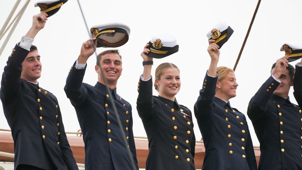 La princesa de Asturias, Leonor de Borbón parte en el Juan Sebastián Elcano