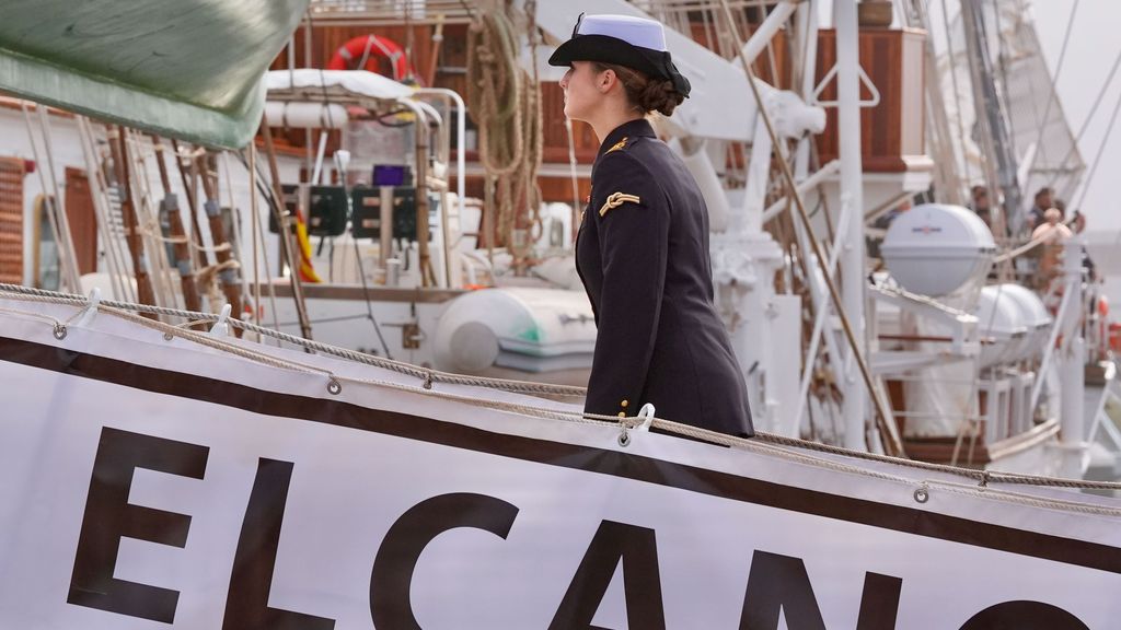 La Princesa de Asturias, Leonor, se embarca este sábado en el buque escuela de la Armada española Juan Sebastián de Elcano