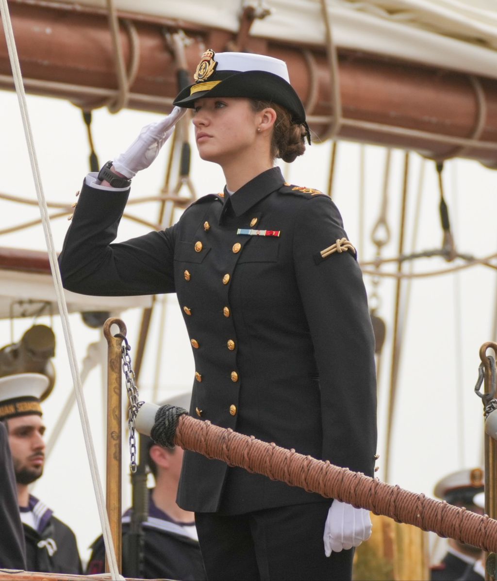 Leonor a bordo del Elcano