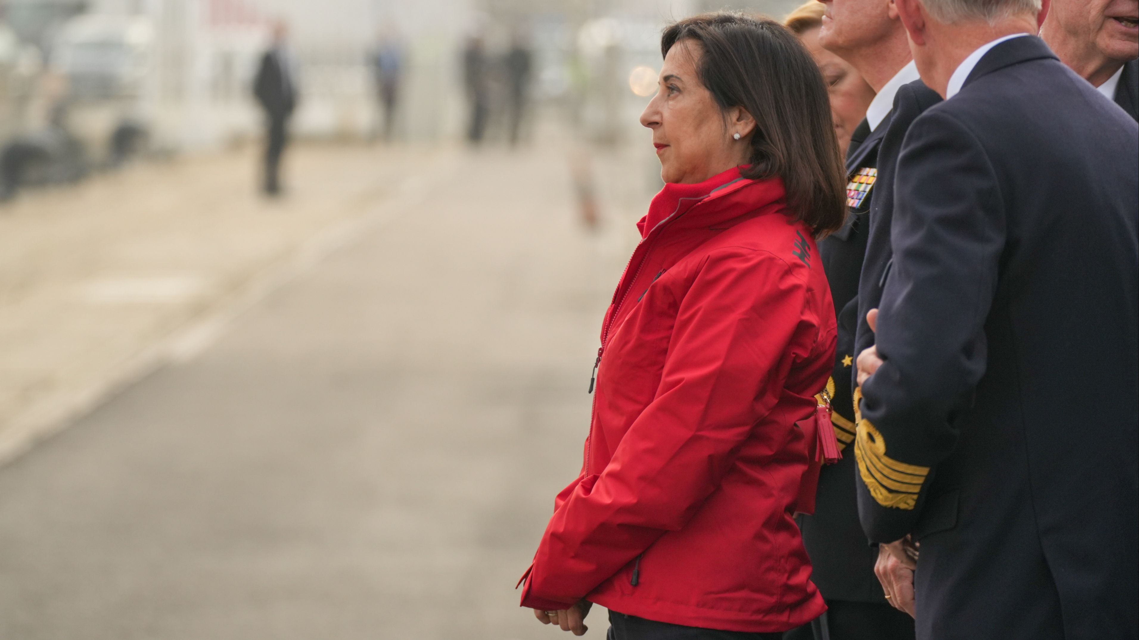 Llega la ministra de Defensa, Margarita Robles