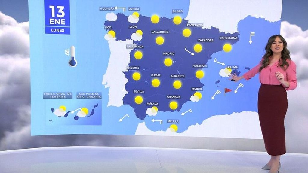 La semana empieza con cielos despejados y temperaturas que seguirán bajando