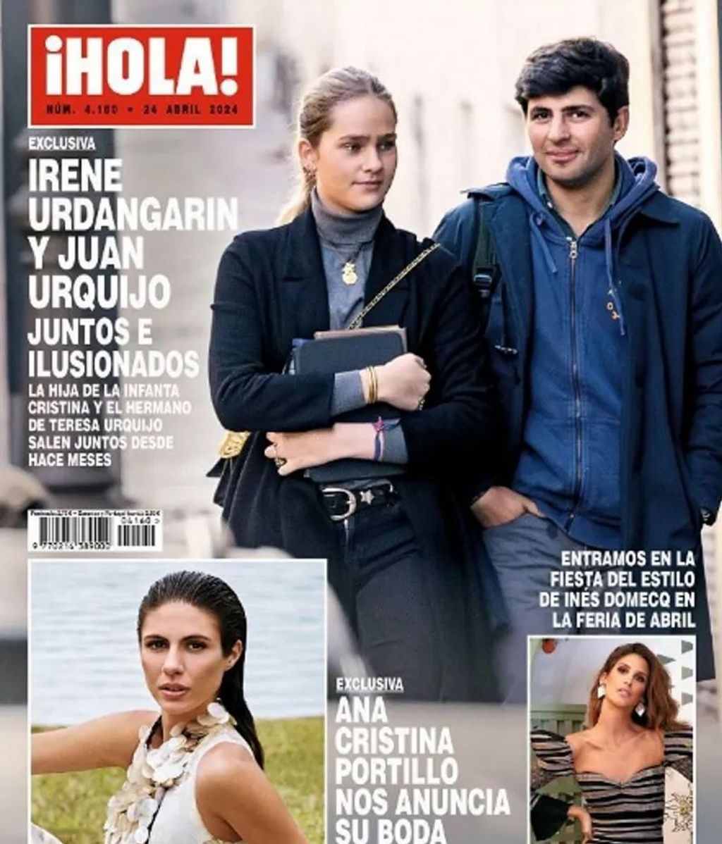 Portada de Hola con Irene Urdangarin y Juan Urquijo