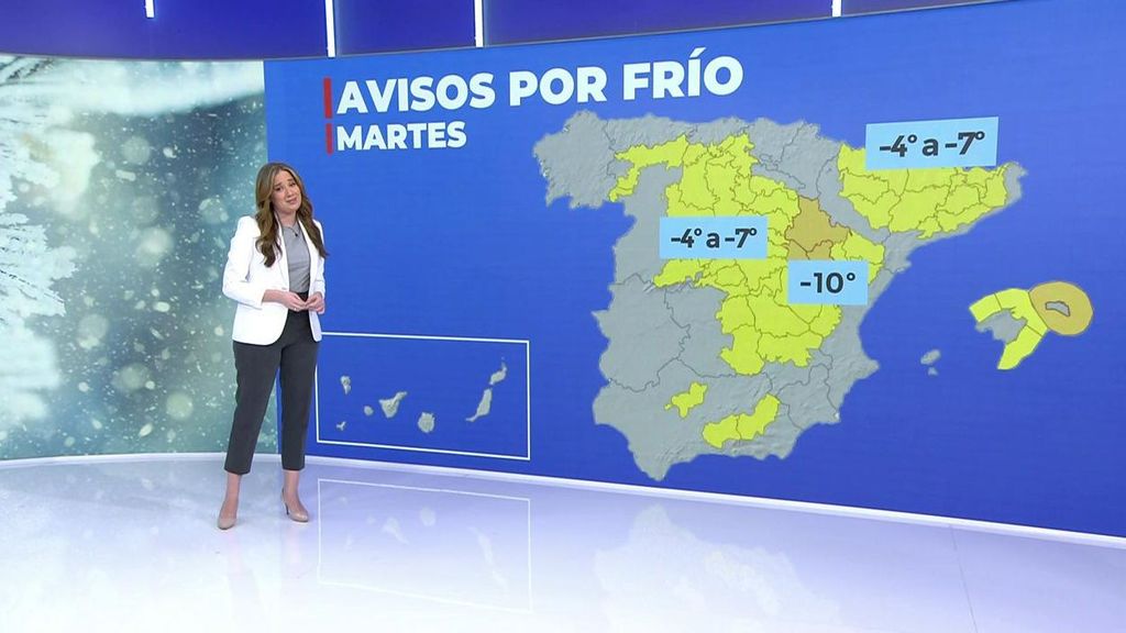 Aviso de la Aemet: la madrugada del martes podrá ser la más fría del invierno