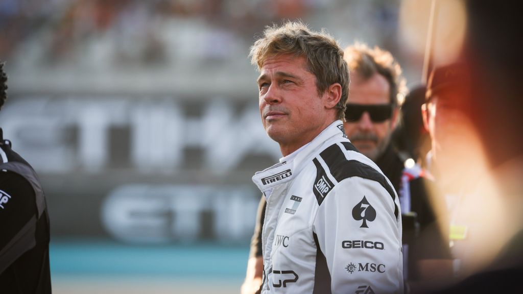 El actor Brad Pitt en el Grand Prix de Abu Dhabi