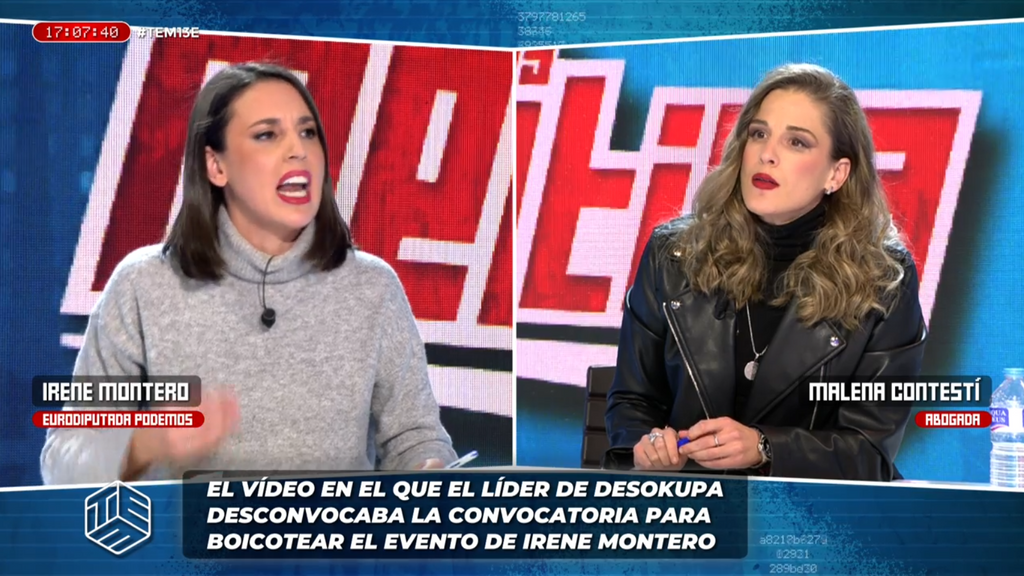 Irene Montero y Malena Contestí protagonizan un intenso debate sobre la okupación y la vivienda