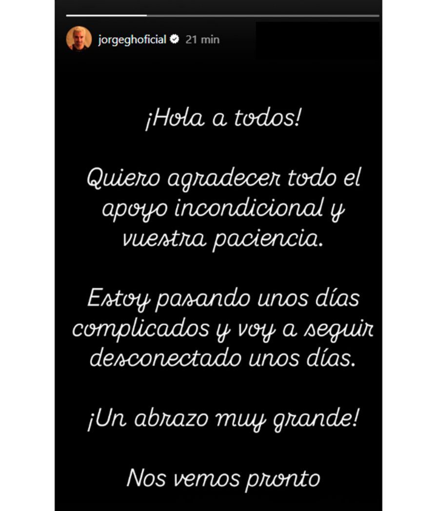 Jorge Pérez emite un comunicado