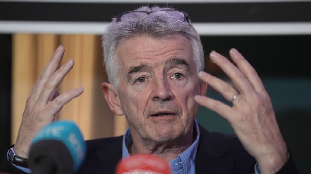 Michael O'Leary, consejero delegado de Ryanair, línea aérea de bajo coste irlandesa