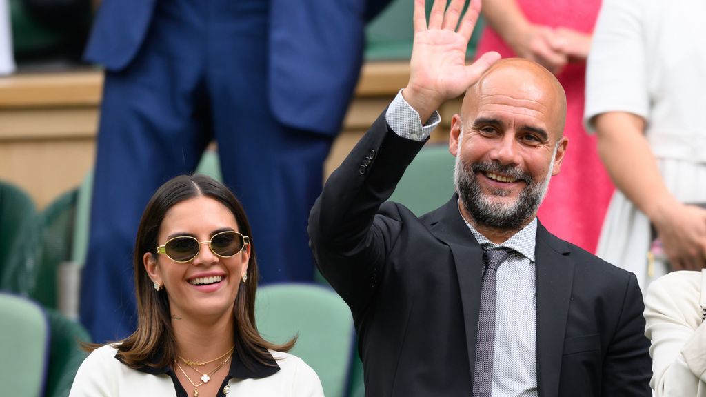 Pep Guardiola junto a su hija mayor, María