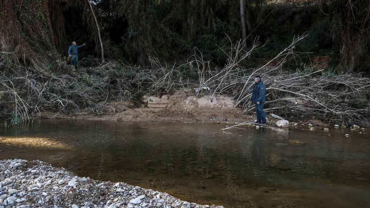 Agentes Guardia Civil buscan desaparecido en la zona de Pedralba