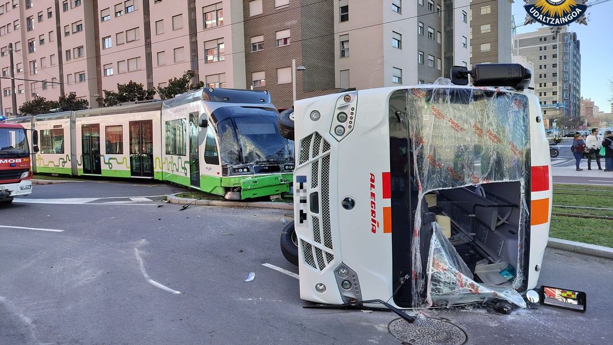 El accidente en Vitoria.