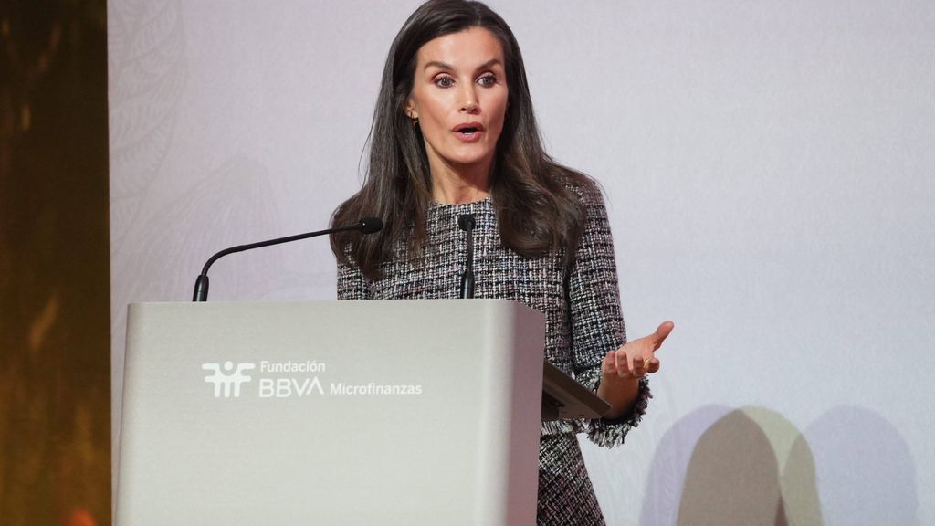 La reina Letizia, durante el mencionado acto