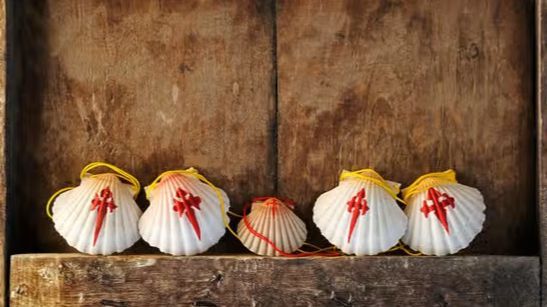 La vieira es el símbolo de los peregrinos. FUENTE: El camino de Santiago