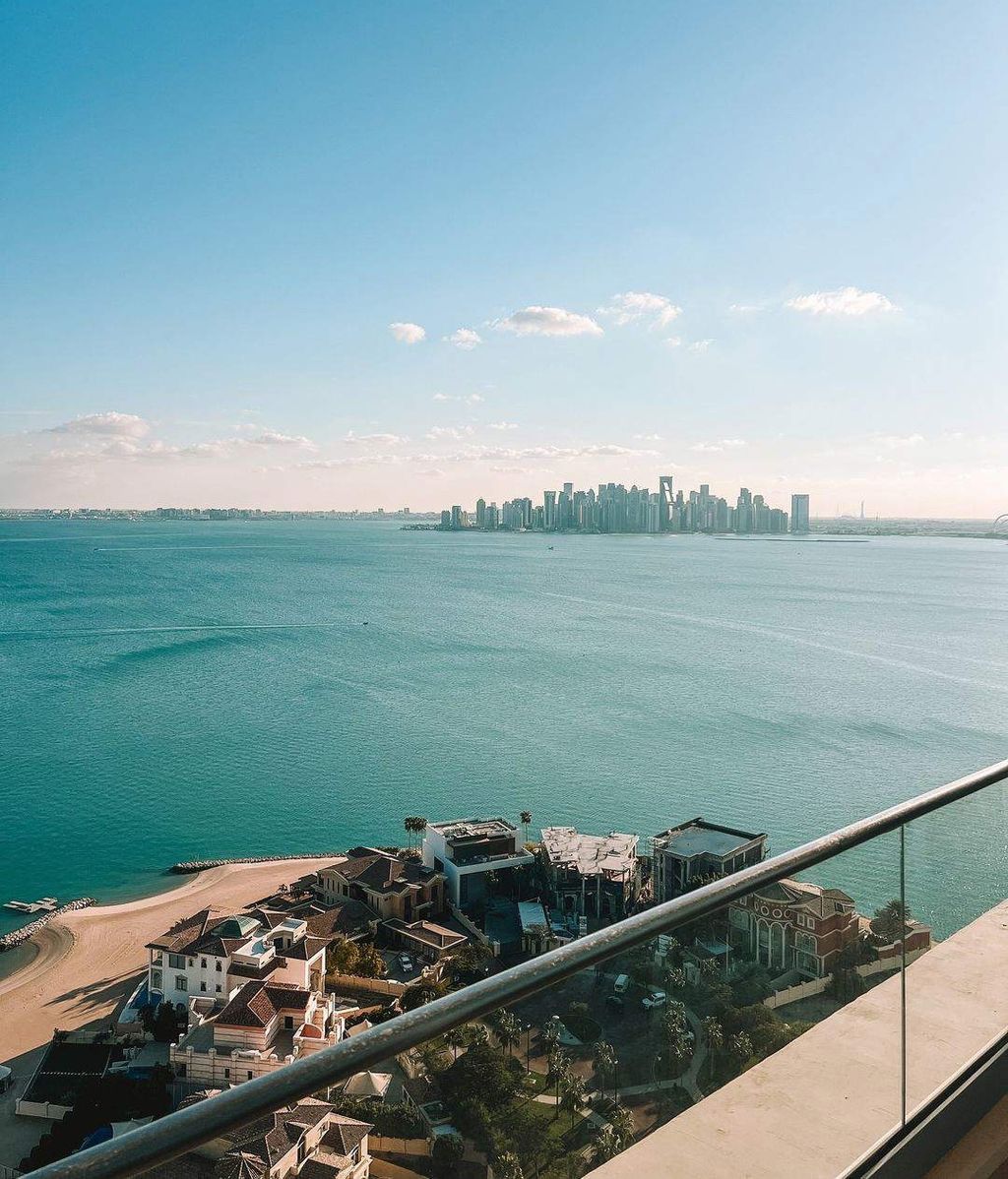 Las vistas panorámicas desde la terraza de Ana Boyer en Doha