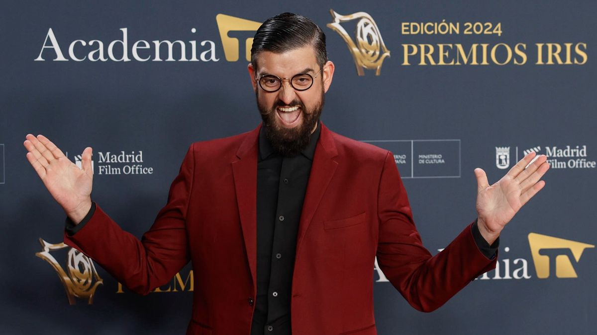 Manu Sánchez en los Premios Iris.