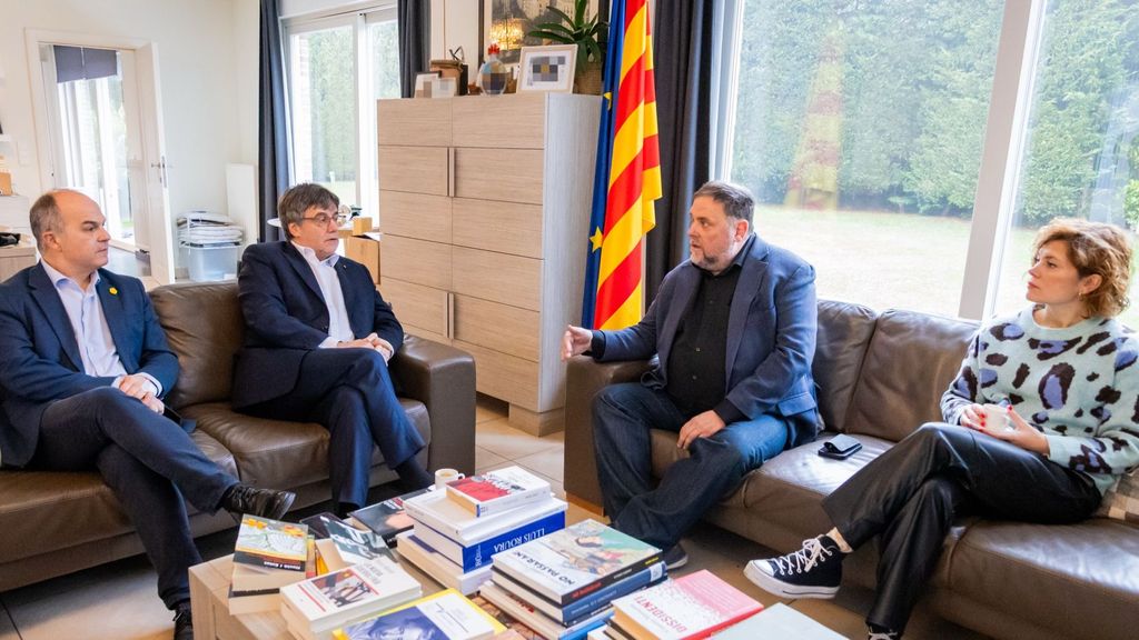 Así ha sido la reunión de Junqueras y Puigdemont en Waterloo para tener una relación "fluida"