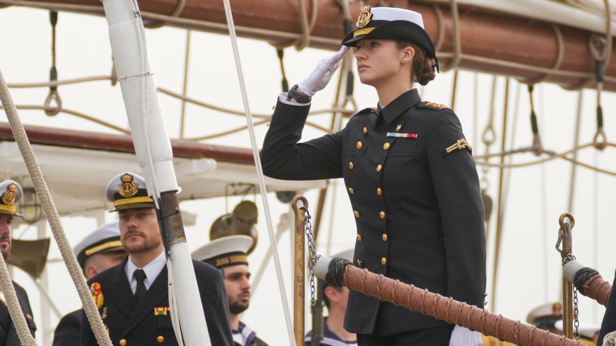 La princesa Leonor en Elcano el pasado 11 de enero.