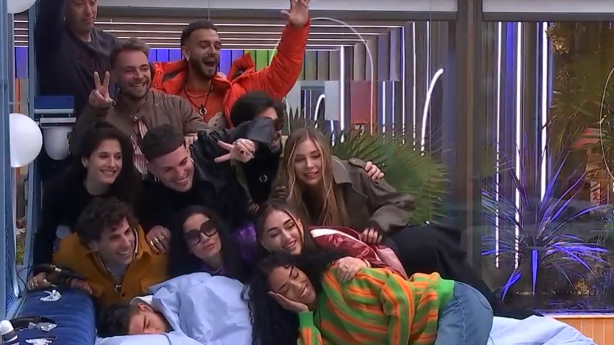 Selfie con un bello durmiente