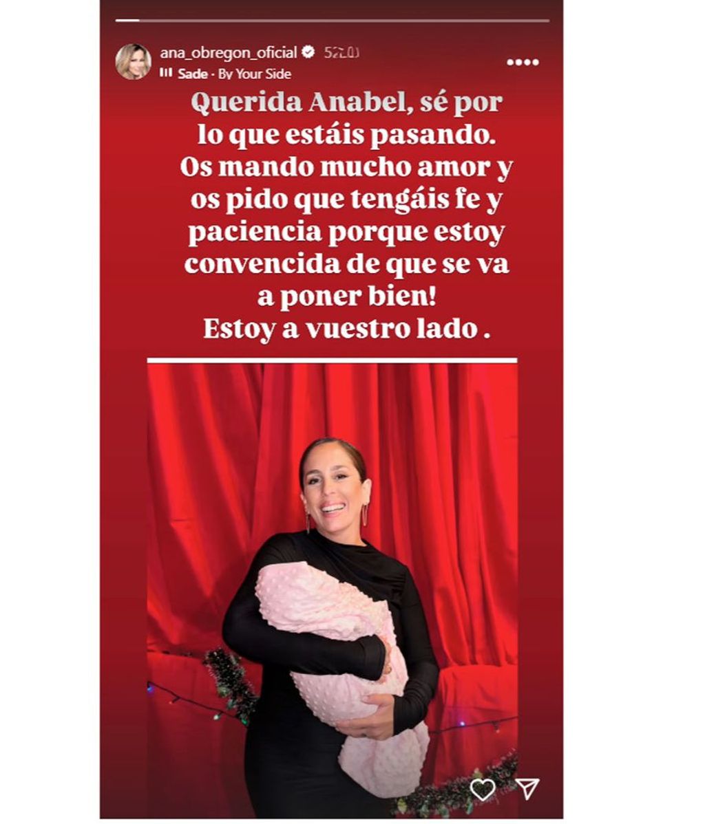 Ana Obregón manda un mensaje a Anabel Pantoja