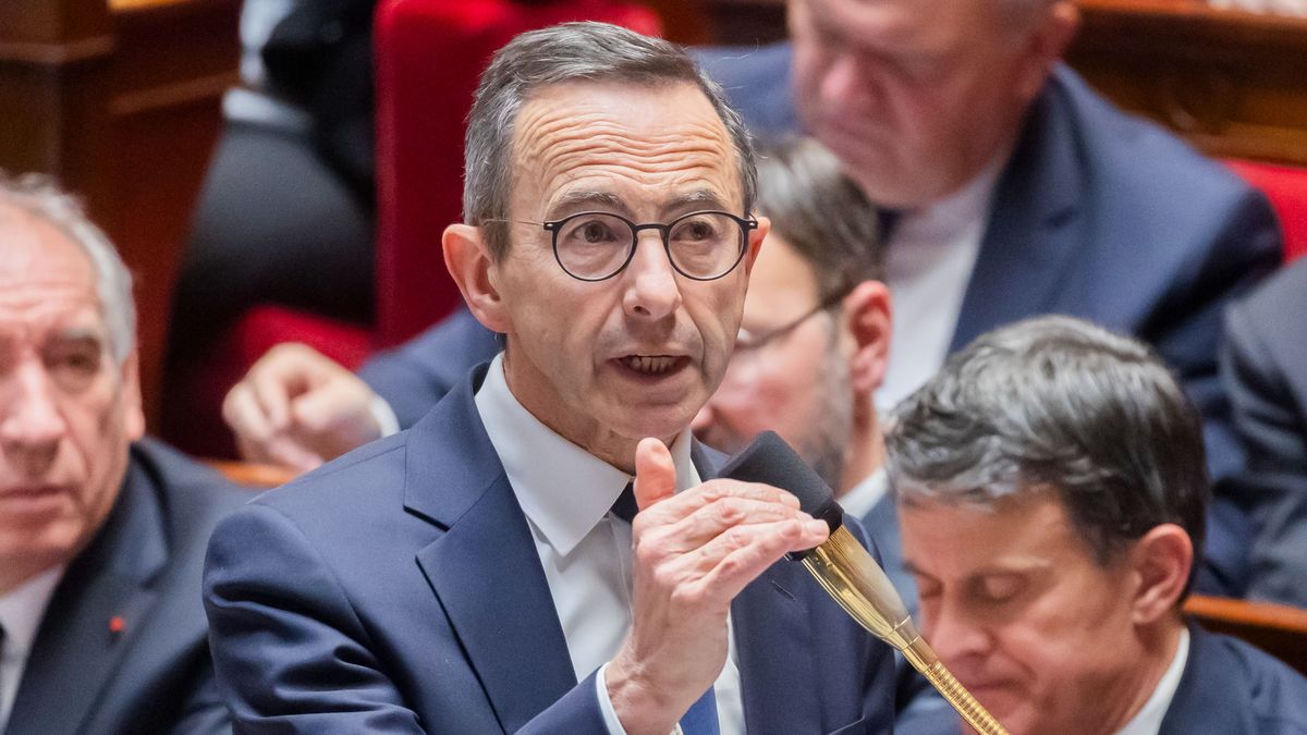 Bruno Retailleau, ministro del Interior francés, en una intervención ante la Asamblea