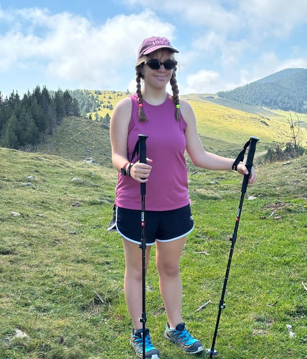 Carla en la naturaleza.