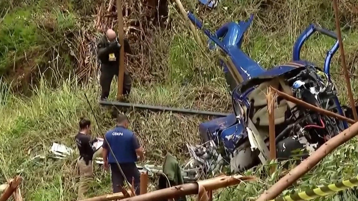 Una niña de 12 años y el piloto, los únicos supervivientes de un accidente de helicóptero en Brasil