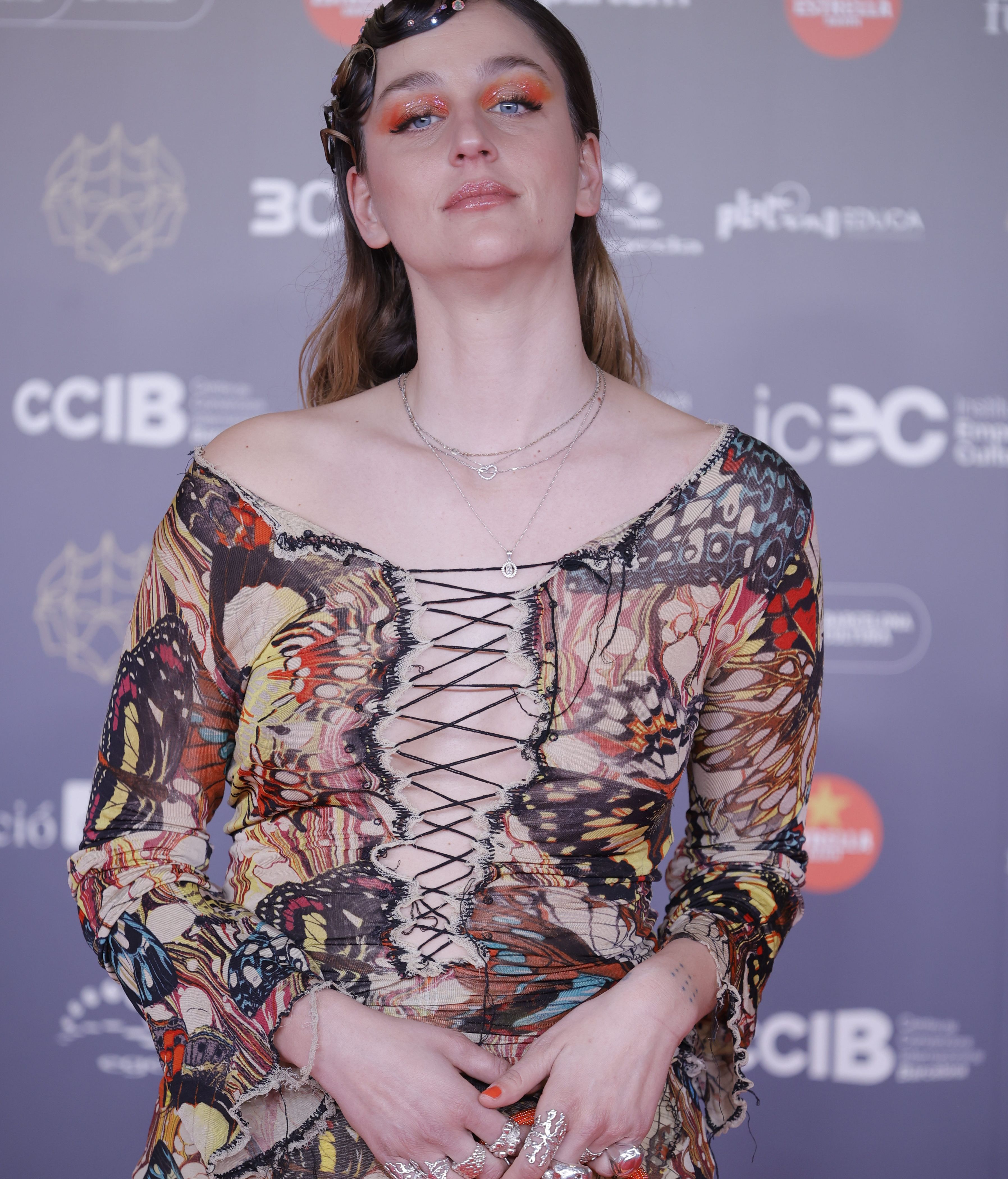 La actriz Laura Weissmahr durante el photocall de los XVII Premis Gaudí de cine.
