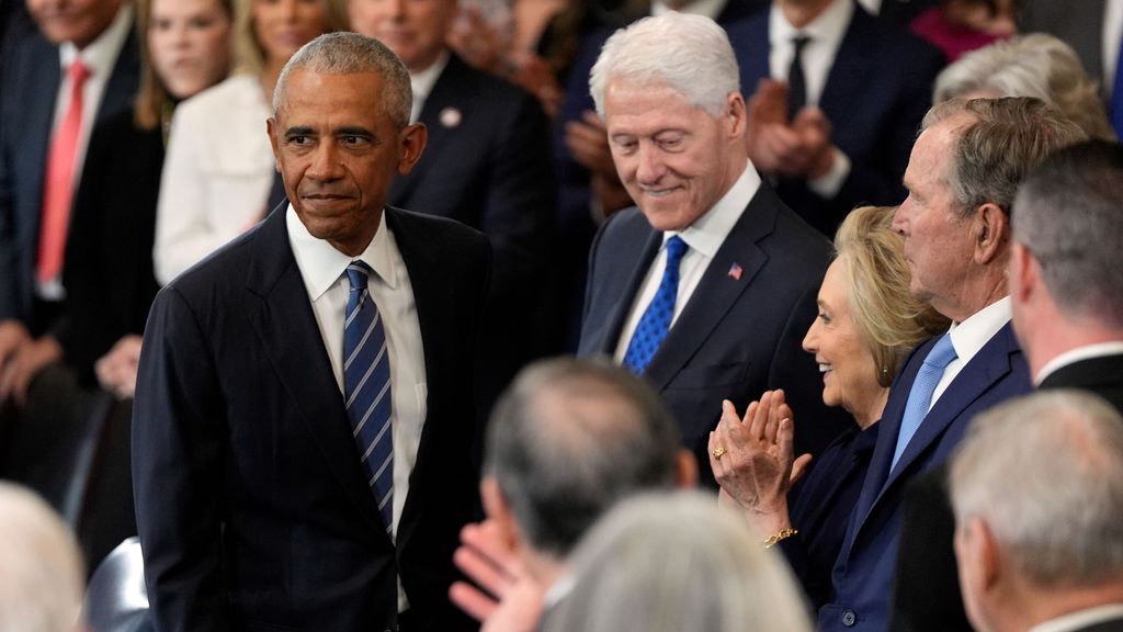 Barack Obama y Bill Clinton