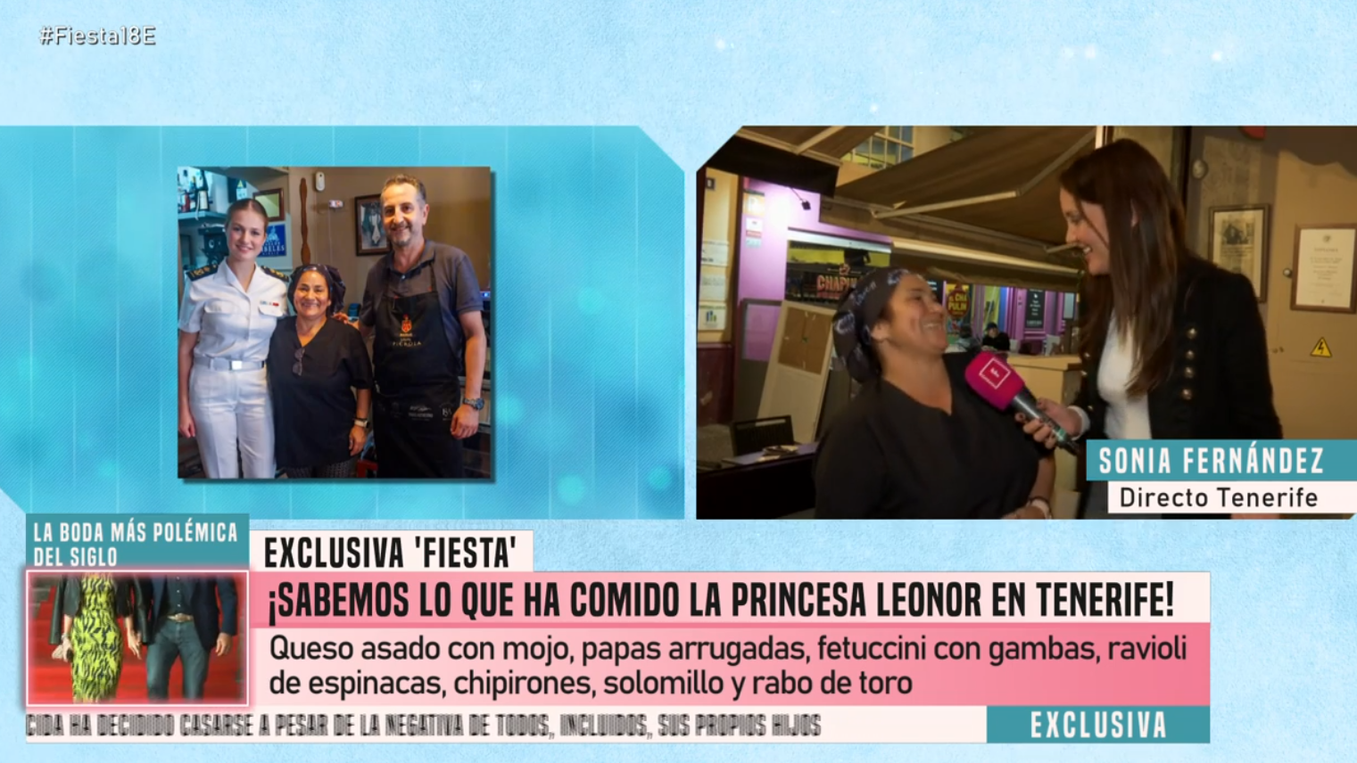 La anécdota de Leonor en Tenerife
