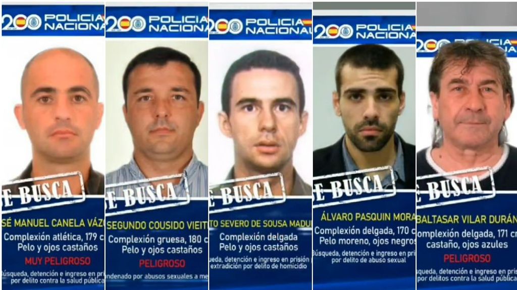 Así son los 5 fugitivos que quedan de la lista 'Los 10 más buscados'