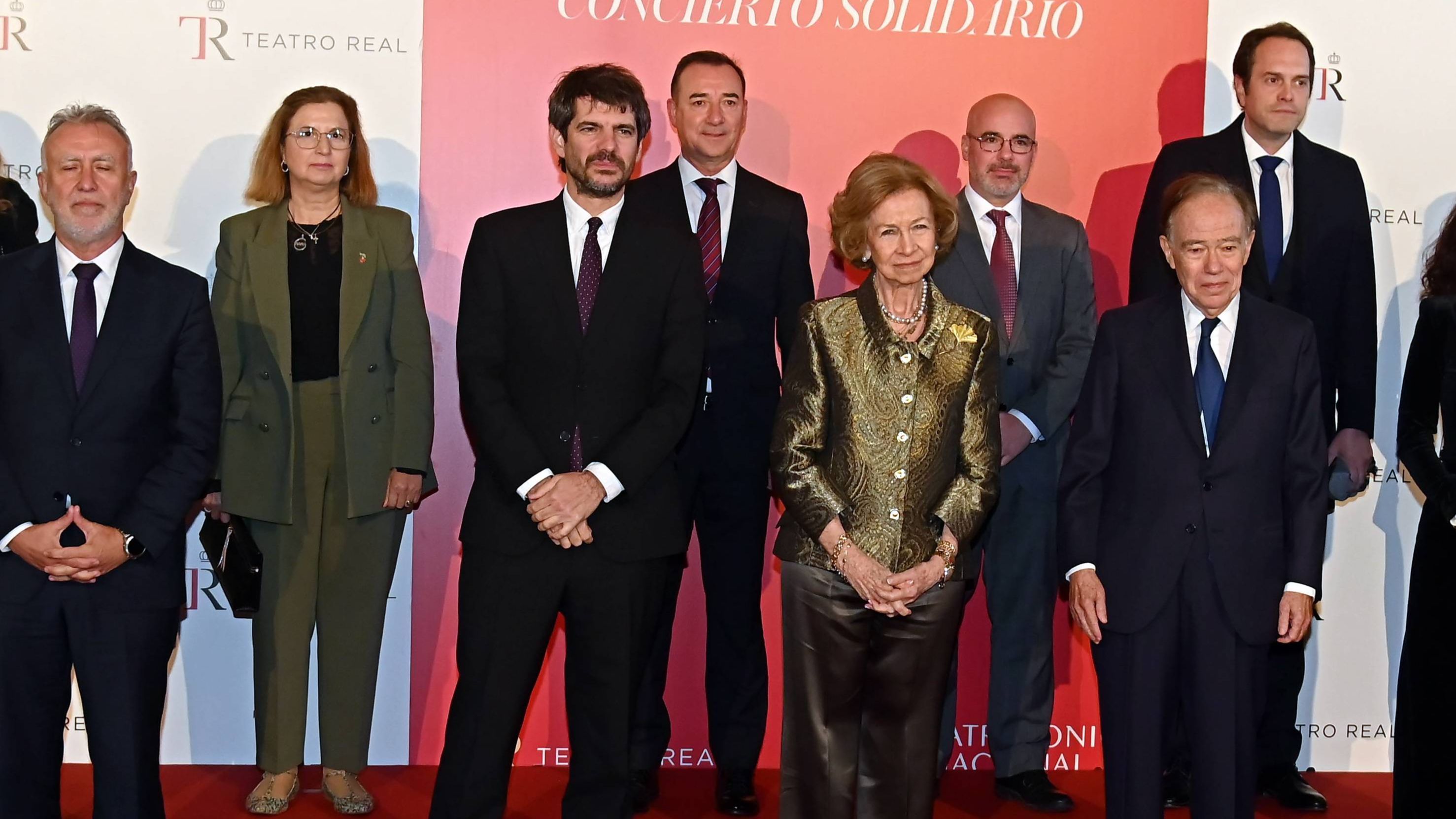 La reina Sofía en el concierto benéfico.