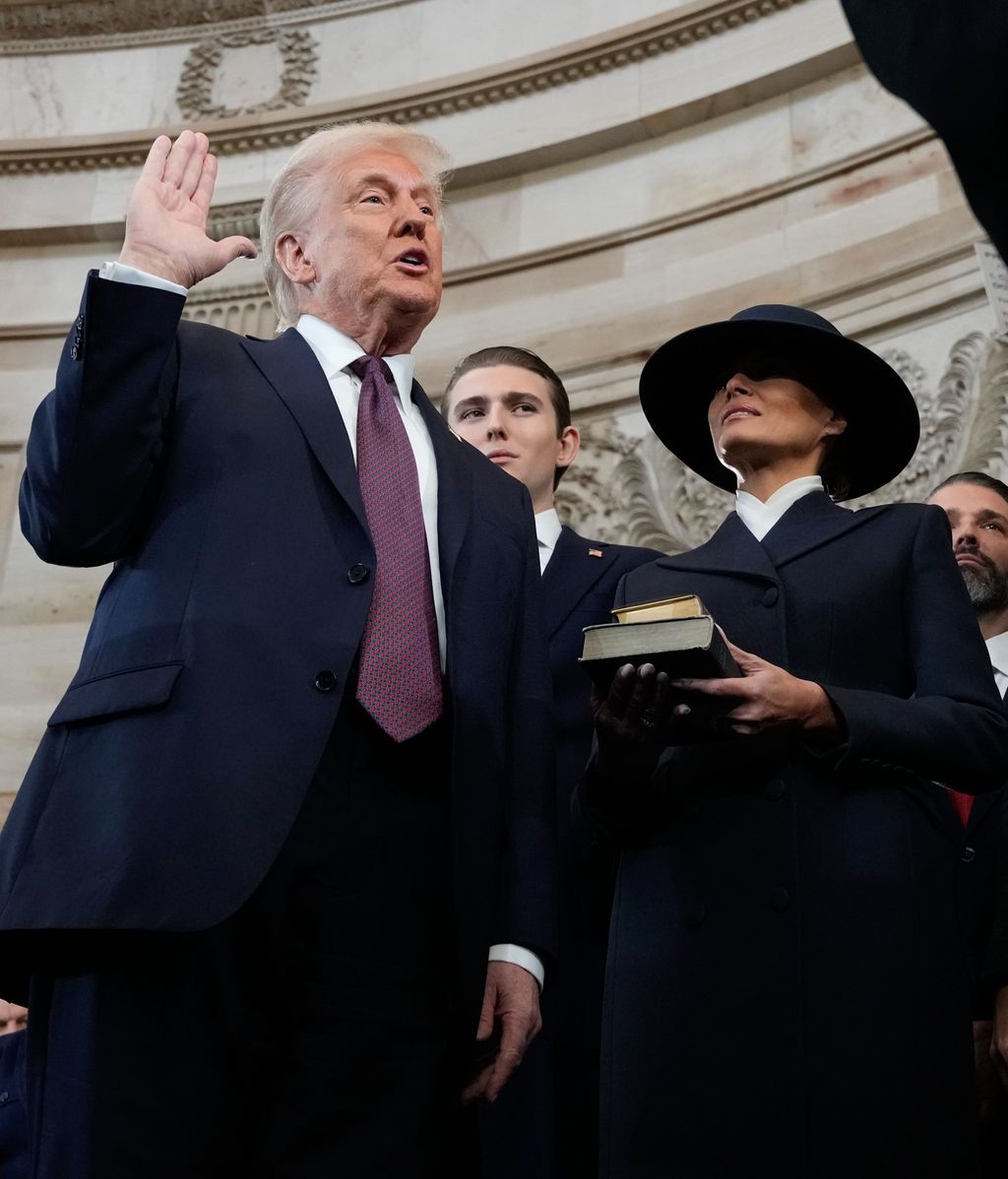 Melania se ha convertido en la sombra de Trump durante su investidura