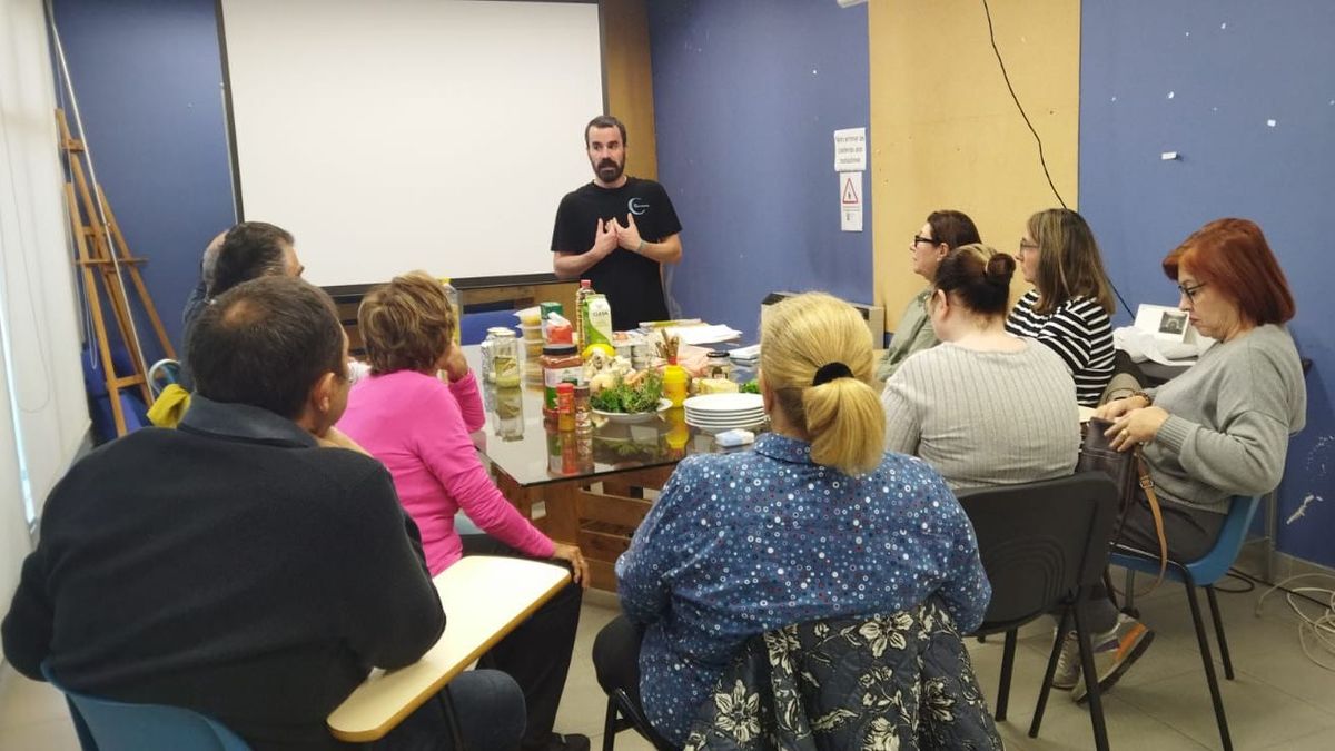 El nutricionista David Torres Regueiro durante una de las sesiones celebrada este martes en Pontevedra