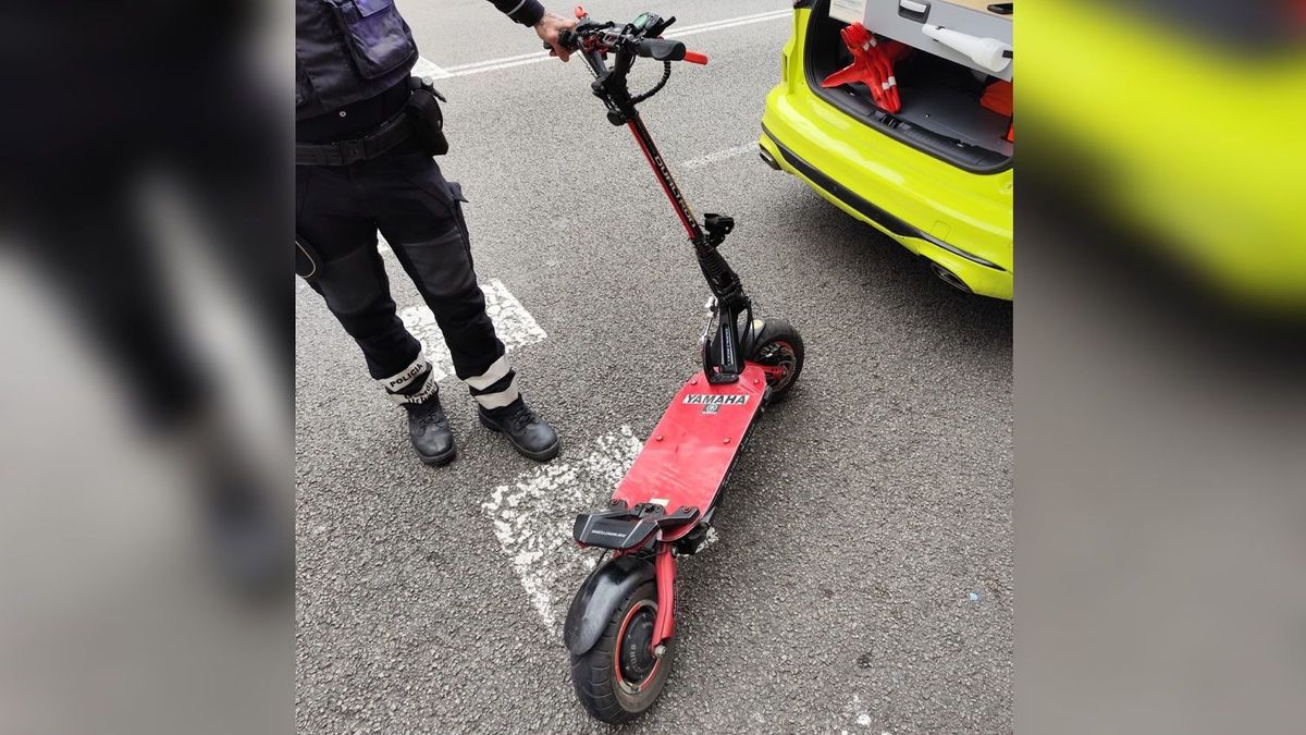 Interceptan un patinete eléctrico que podía alcanzar los 113 kilómetros por hora en Barcelona