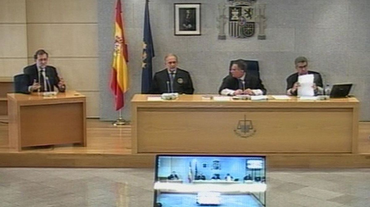 Mariano Rajoy declara en la Audiencia Nacional por Gürtel en una imagen de archivo