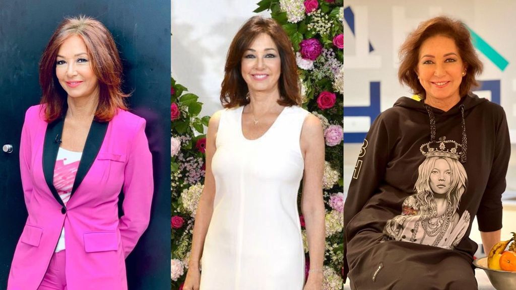 Ana Rosa Quintana, con tres looks diferentes, en un montaje fotográfico