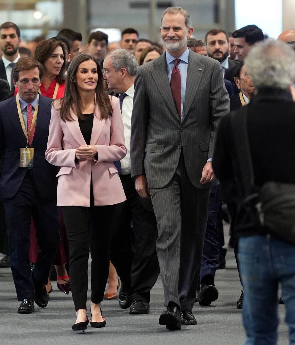 Letizia y Felipe, en la inauguración de Fitur 2025