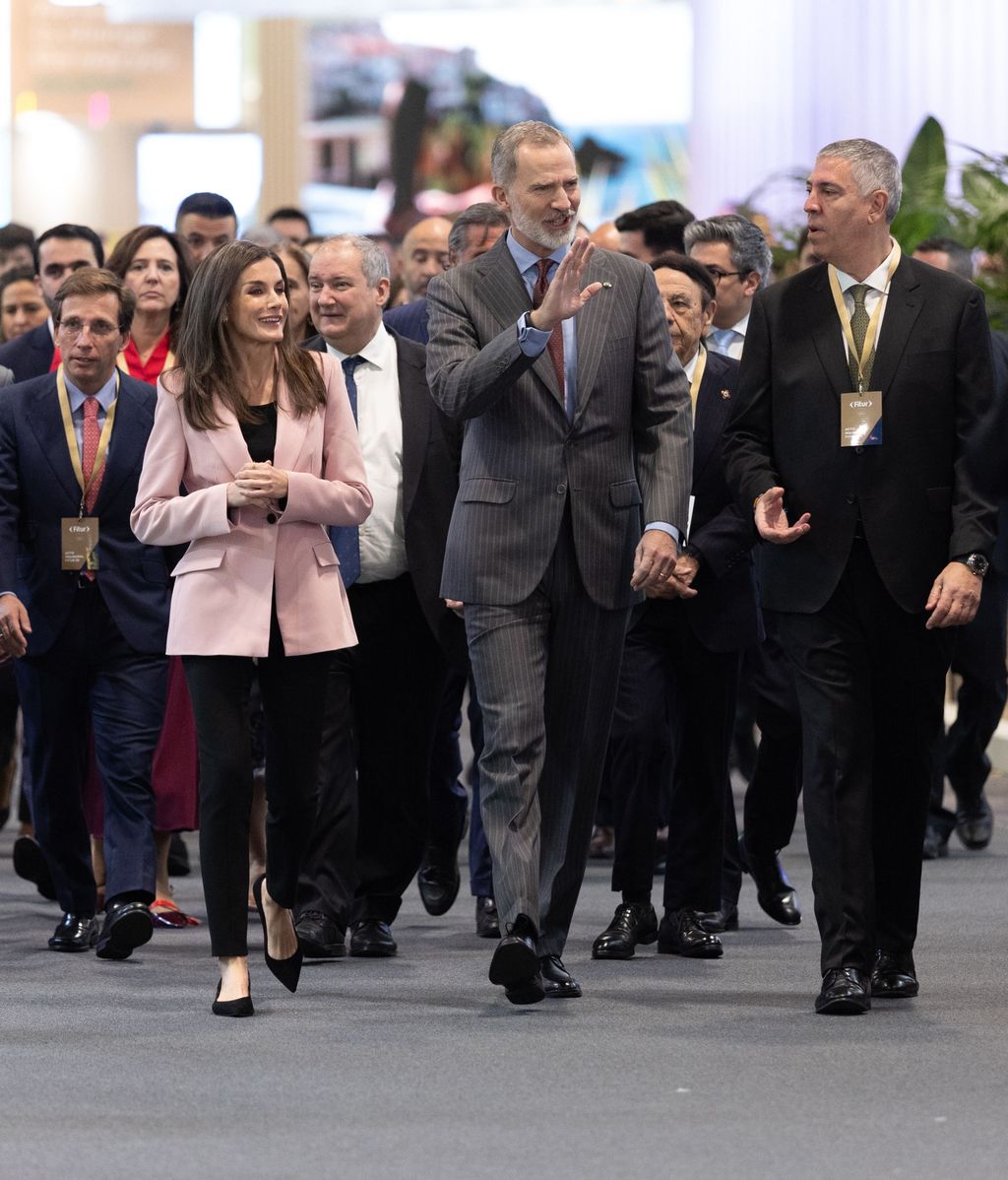 Los reyes Felipe y Letizia en Fitur 2025.