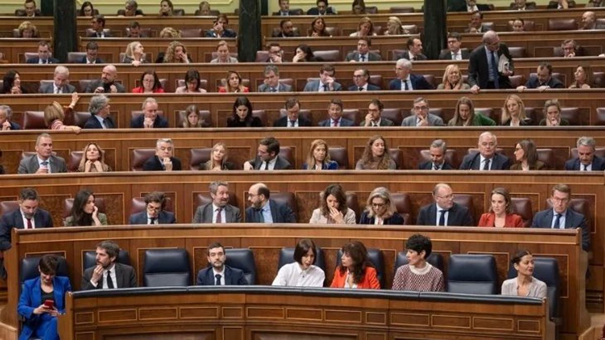 Vista del hemiciclo del Congreso de los Diputados