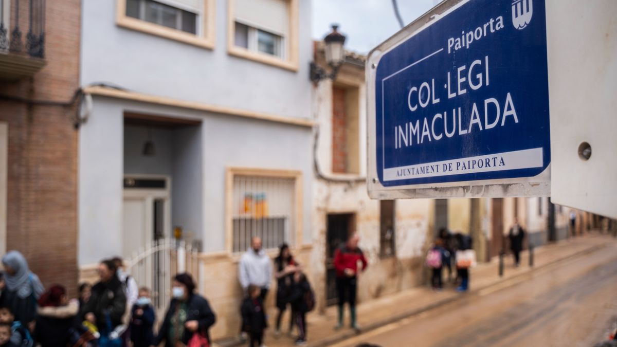 Imagen de archivo de un colegio de Paiporta, en Valencia