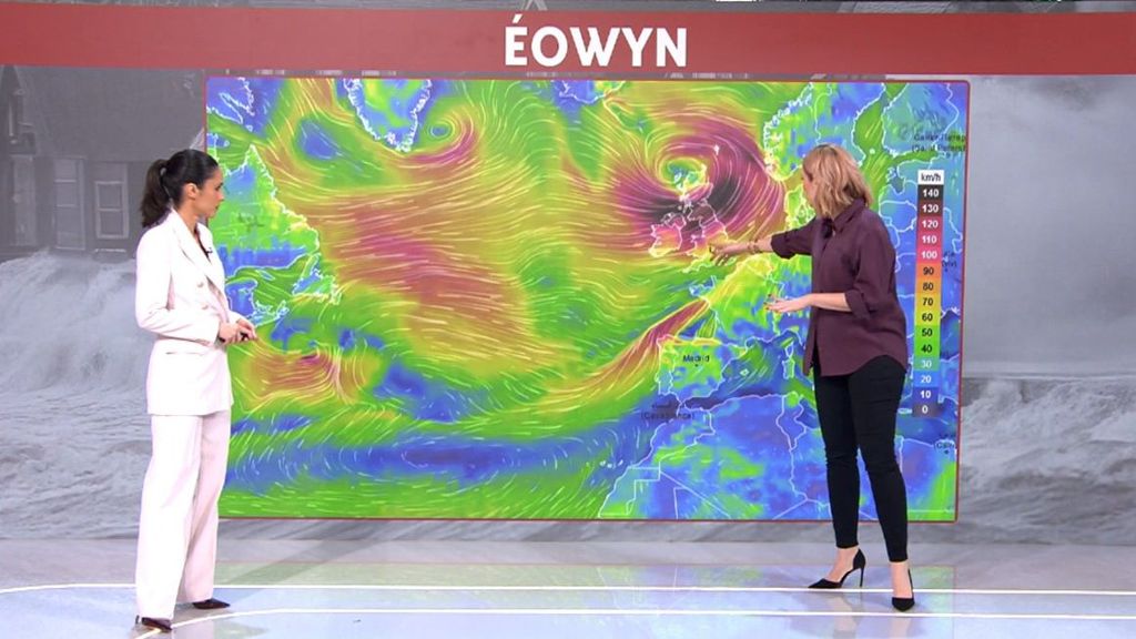 Así afectará la tormenta Éowyn a España