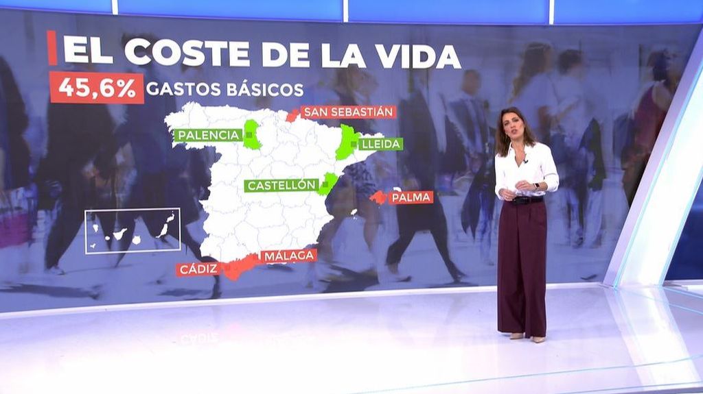 El coste de la vida según la ciudad: San Sebastián, Palma, Málaga y Cádiz, las más caras