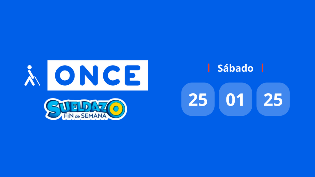 Resultado Sueldazo de la ONCE: comprobar el número premiado hoy sábado 25 de enero de 2025