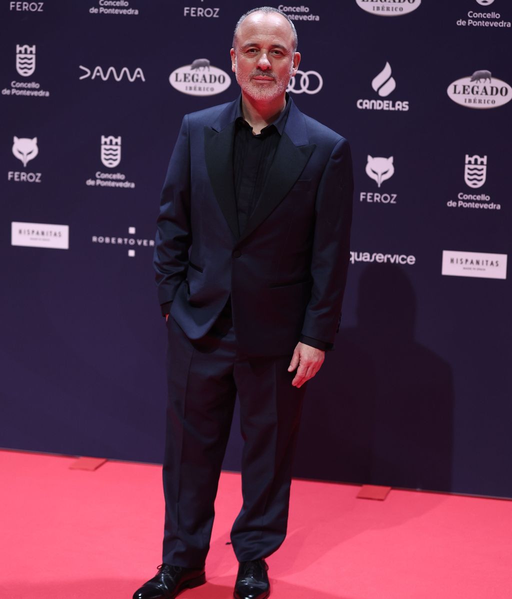 El actor Javier Gutiérrez posa en la alfombra roja de los Premios Feroz 2025