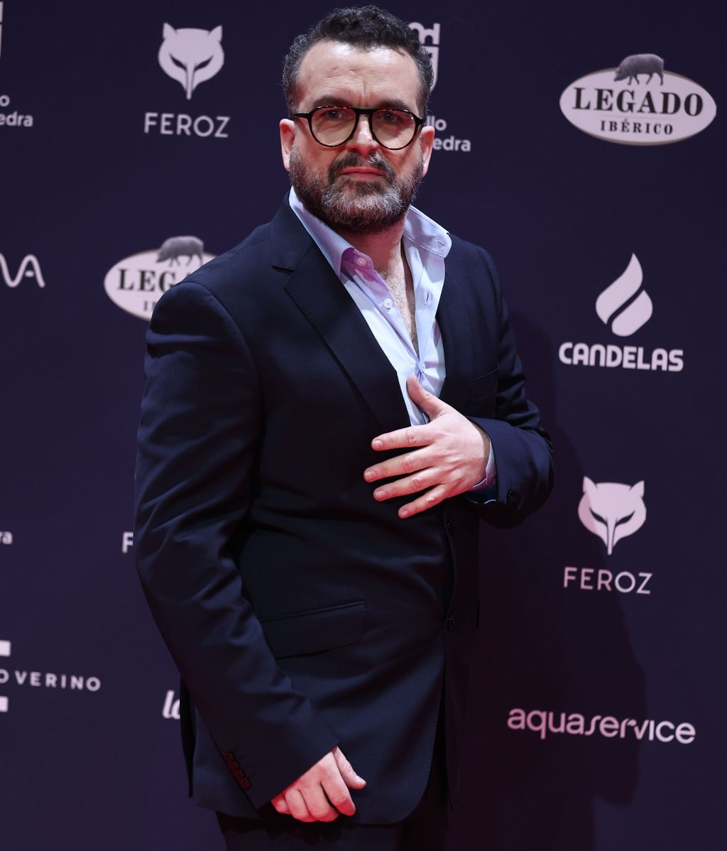 El actor Nacho Vigalondo posa en la alfombra roja de los Premios Feroz 2025