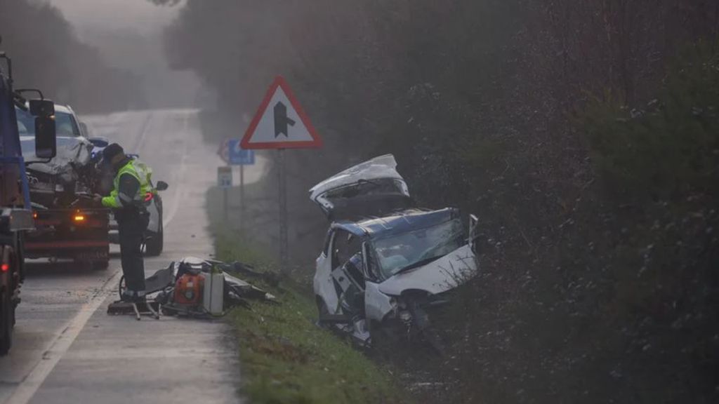 Una persona muerta y cuatro heridas en un accidente de tráfico en Lugo