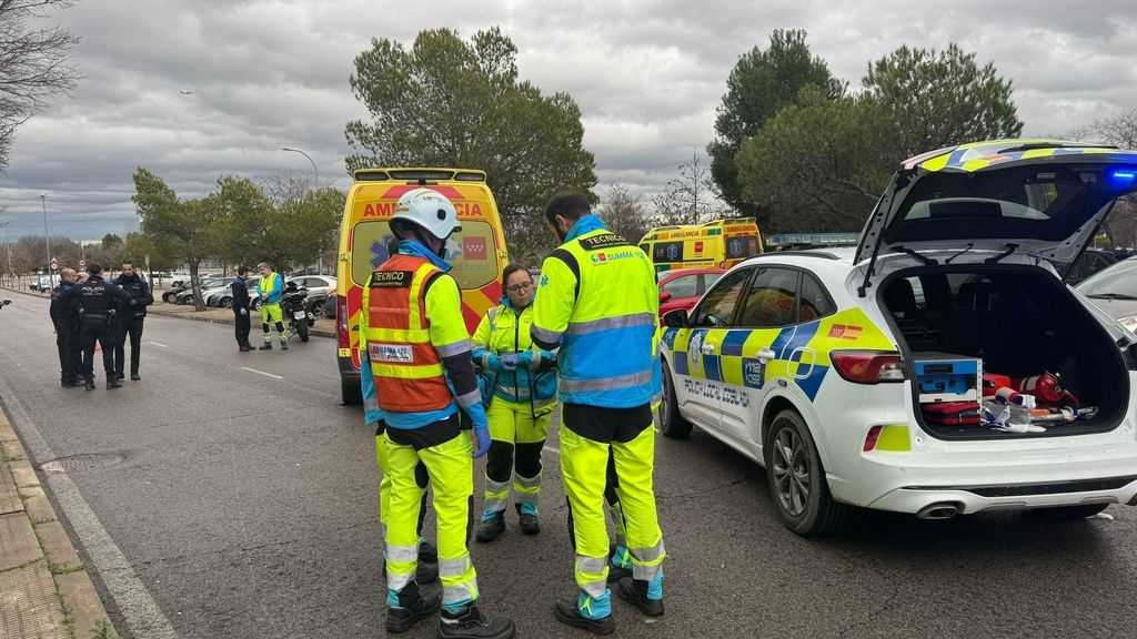 Accidente de moto en Coslada