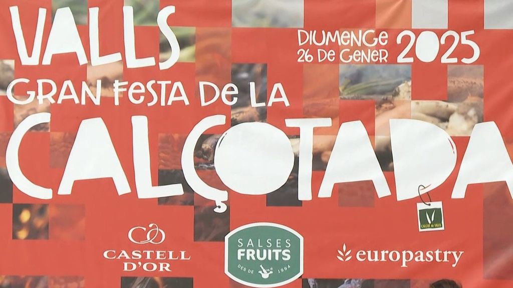 Cartel de la fiesta de la calçotada en Valls, Tarragona